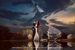 sunset day after wedding photography