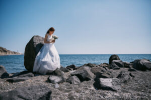 Destination wedding photographer Santorini
