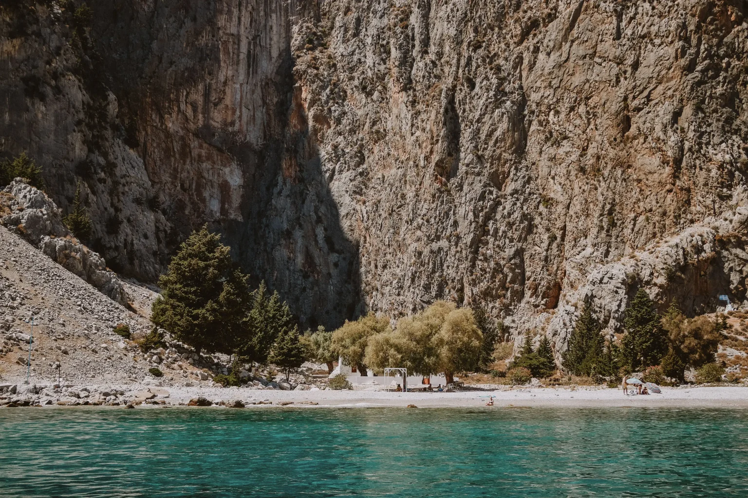 Symi, Agios Georgios beach in the afternoon light