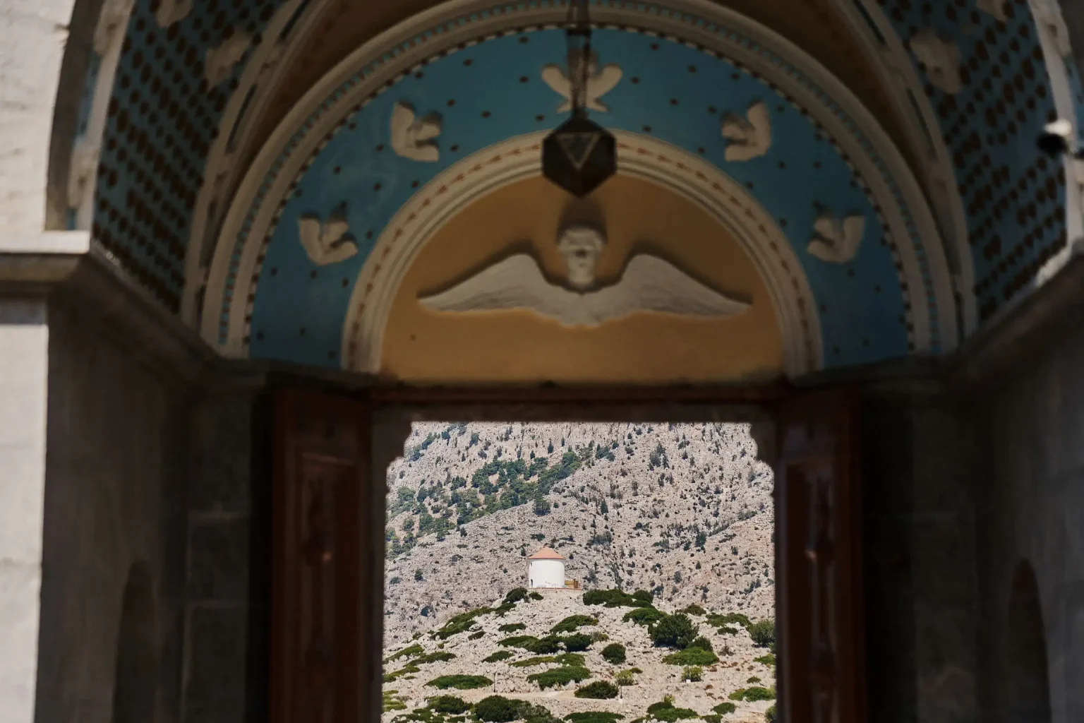 symi panormitis entrance photo