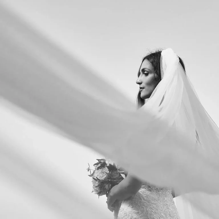 Wedding film still for bridal beauty shot