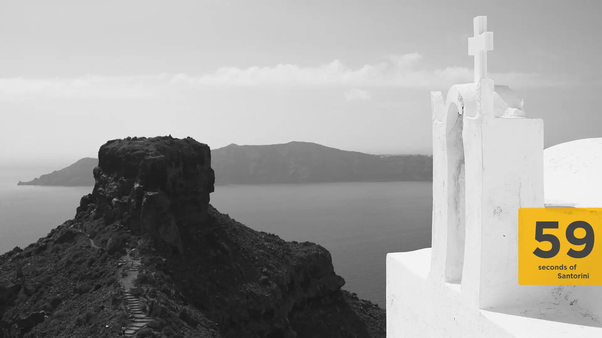 cinematic teaser video Santorini