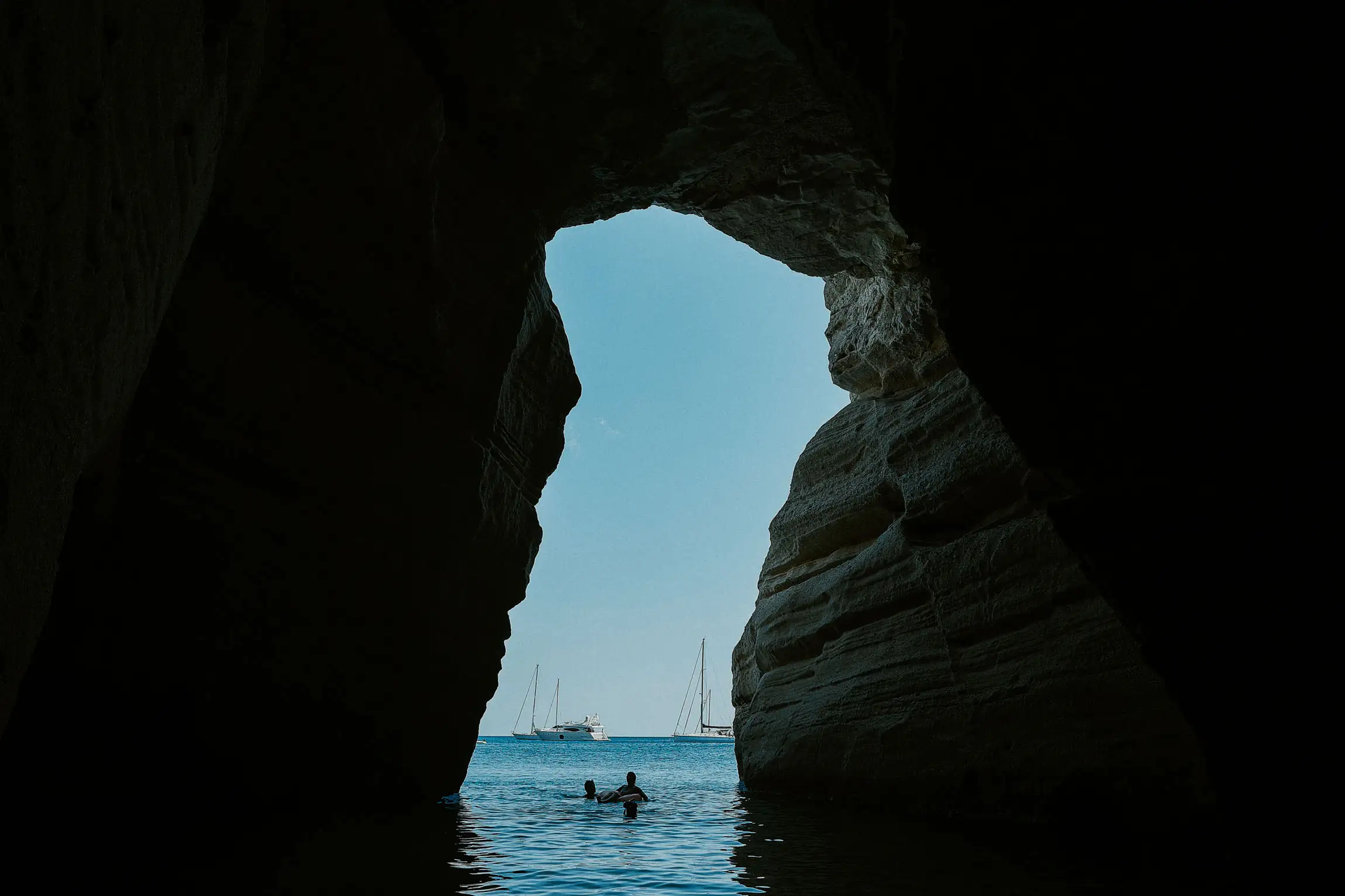 Myrto and Niels wedding cruise photos from Milos Greece