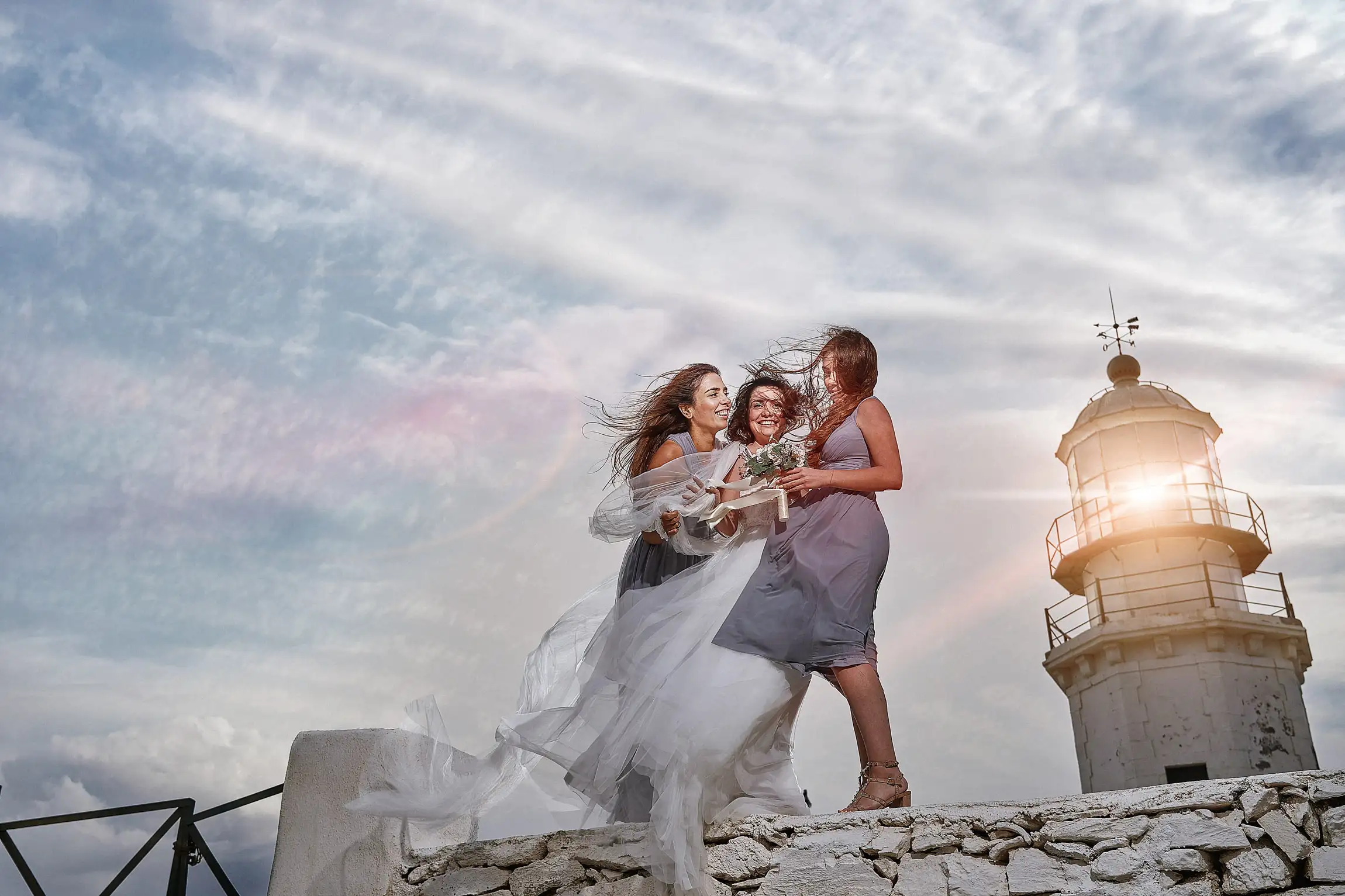 bachelorette photos lighthouse mykonos